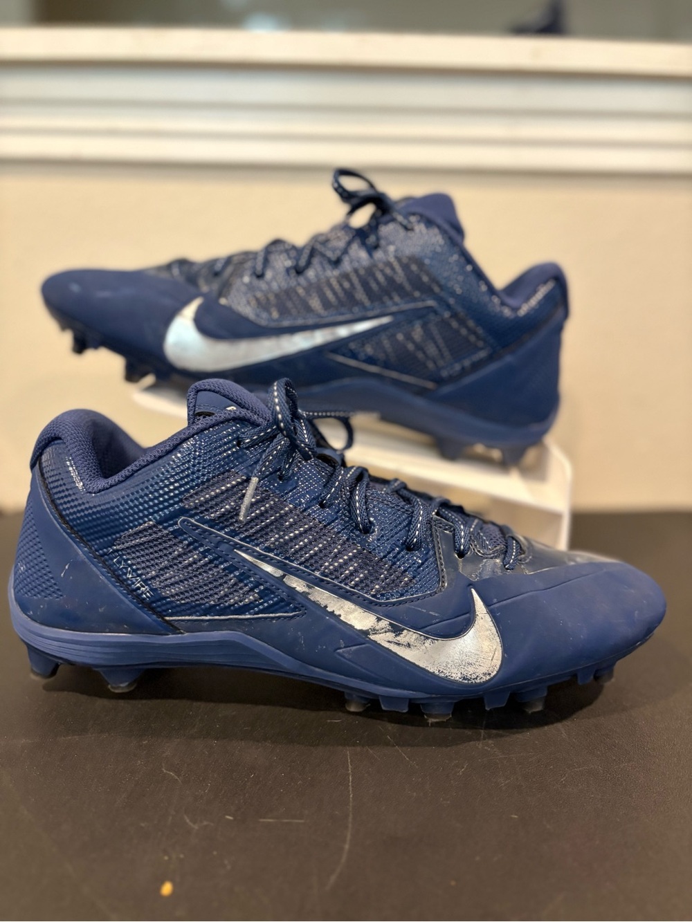 Nike Alpha Pro 2 TD Football Cleats Blue/Black 579545-400 Men’s Size 13